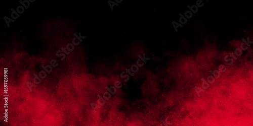 Red smoke stripe from down left corner to right upper corner. Dark Red vector backdrop with cumulus. Gradient illustration with colorful sky, clouds. Template for landing pages. Rich red background.
