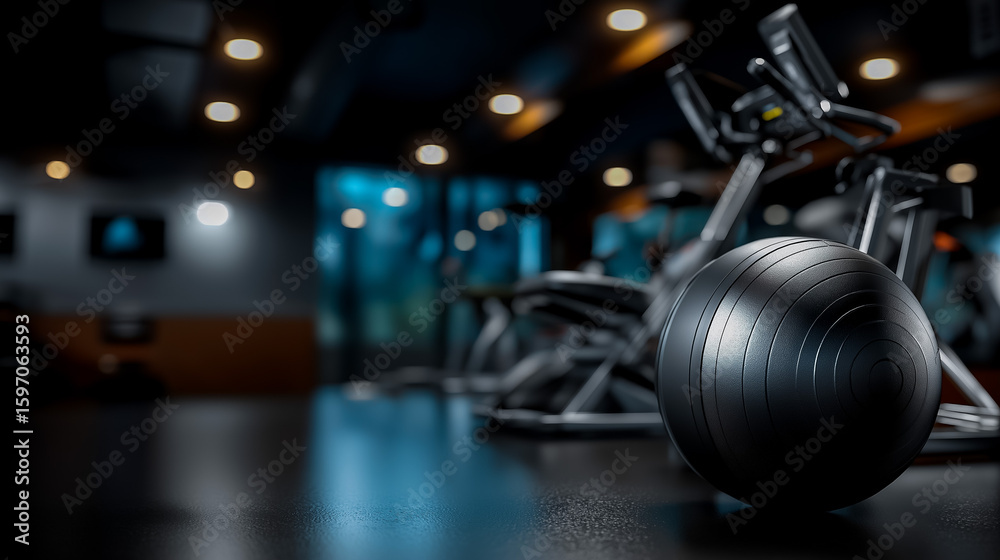 Fototapeta premium Gym Exercise Equipment