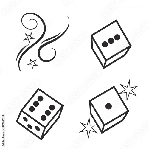 Dice and Swirl Icons casino game