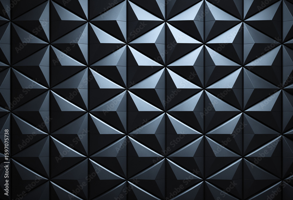 Obraz premium geometric black triangle wall design
