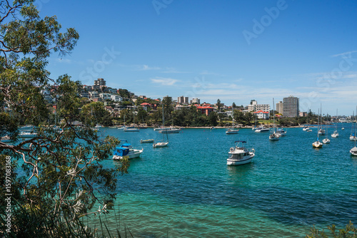 Fototapeta Naklejka Na Ścianę i Meble -  Forty Baskets Beach is a harbor beach located in Manly Cove, within the Northern Beaches area of Sydney, New South Wales. 