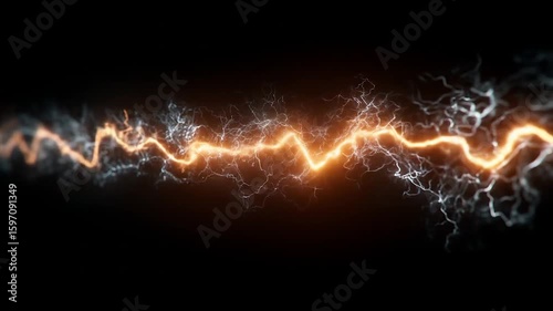 Energy Stream with Dark Background.