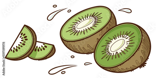 kiwi fruit slices