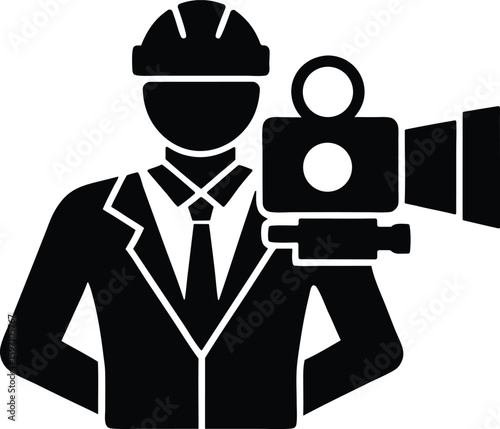 cameraman vector icon.