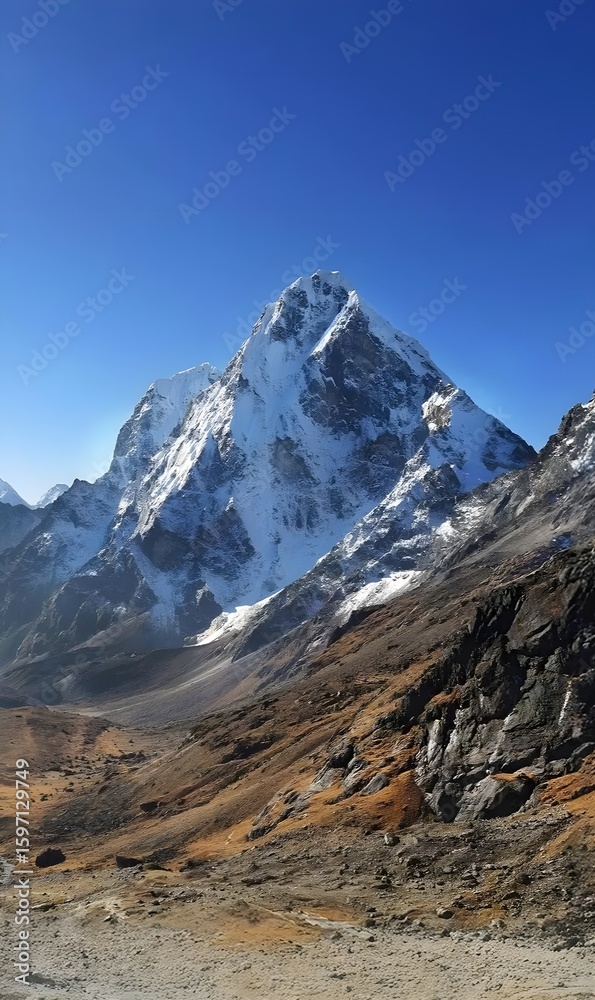 Fototapeta premium mountain landscape with snow