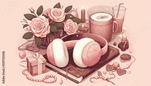 still life with roses