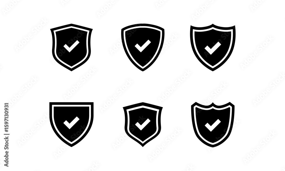 Symbol security protection logo Symbol security protection logo