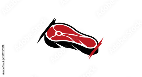 Fresh Meat Cut Graphic Art for Culinary Enthusiasts in Modern Kitchen Environment