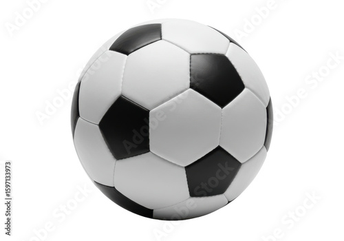 Wallpaper Mural Classic black and white soccer ball on a clean background, ideal for sports themes Torontodigital.ca
