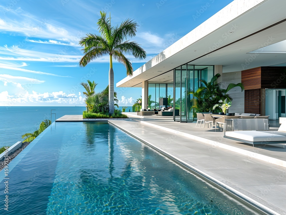 Fototapeta premium hotel swimming pool