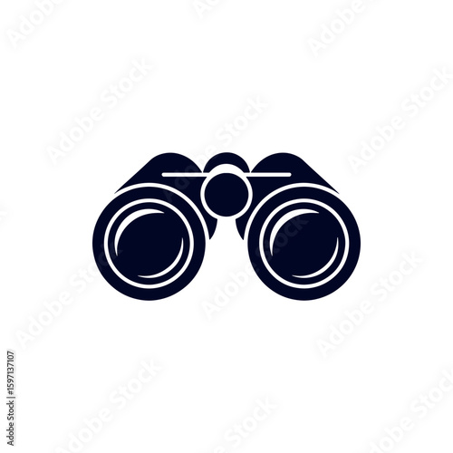 Simple Navy Binoculars Stand Ready for Adventure A Symbol of Exploration Discovery and the Pursuit of Knowledge in the World