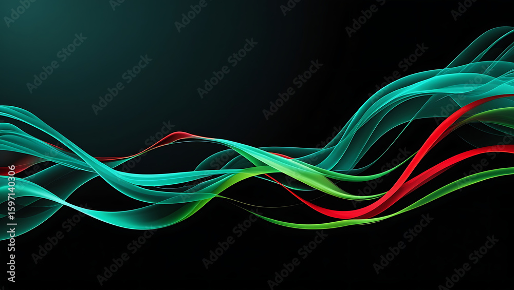 Naklejka premium abstract colorful wave background