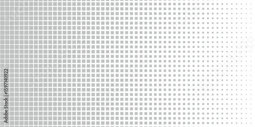 abstract simple grey big to small square dot wave pattern can be used background