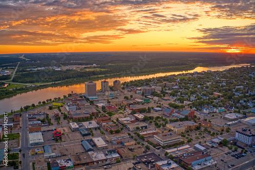 Aerial View of Prince Albert during Summer