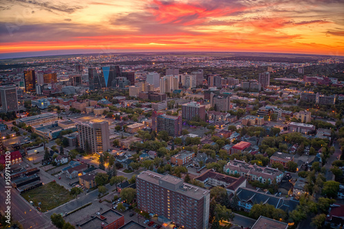 Aerial View of Regina, Saskatchewan during Summer