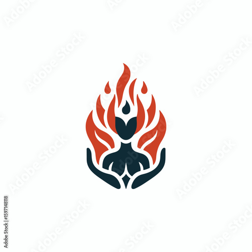 Fire goddess logo