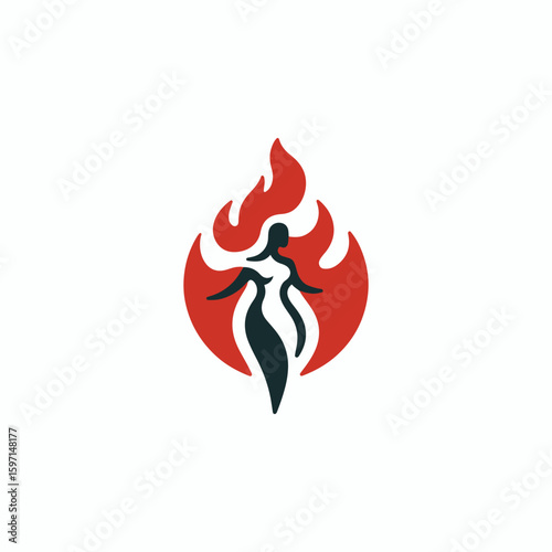Fire goddess logo