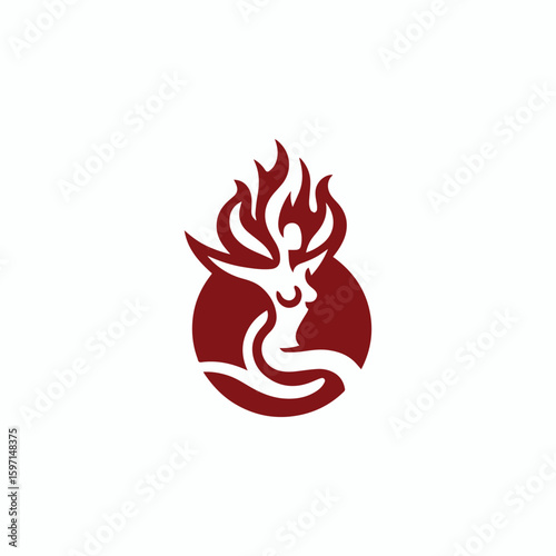 Fire goddess logo