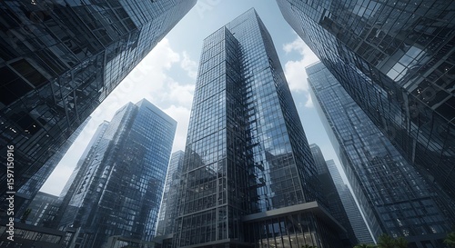 Reflections of the Sky on Skyscraper Facades