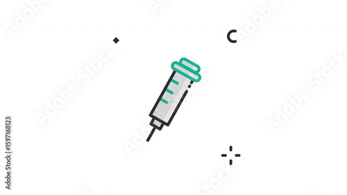 Syringe Animated Icon Alpha channel