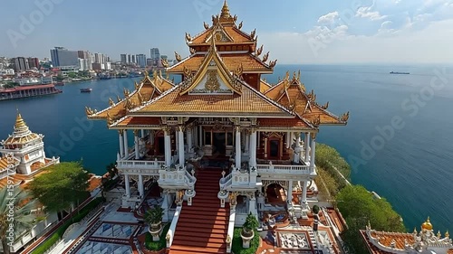 Wallpaper Mural Majestic Coastal Temple: A Stunning Architectural Marvel Torontodigital.ca