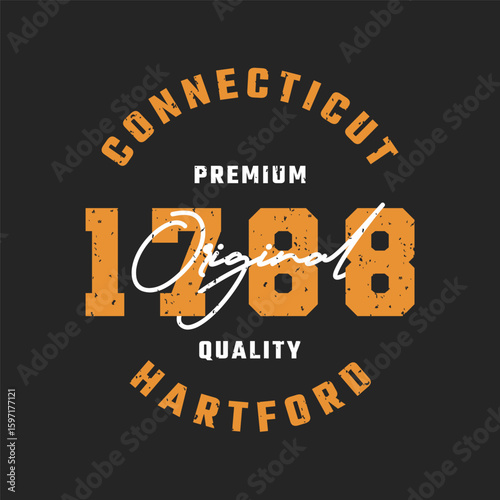 Connecticut hartford original tshirt design