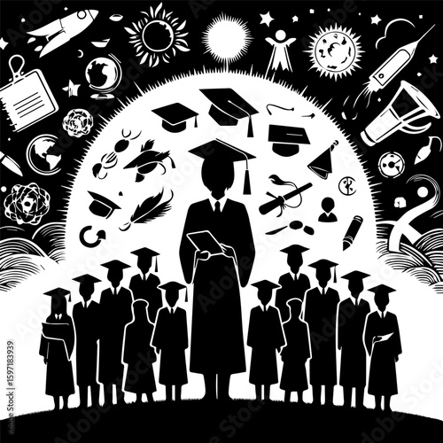 Graduate Silhouette Profile