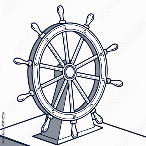ship steering wheel