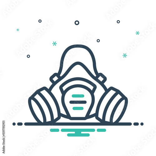 Mix icon for chemical mask