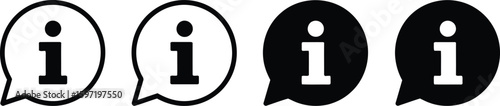 information icon set. Information icon collection. Info button. Info symbol Pro Vector
