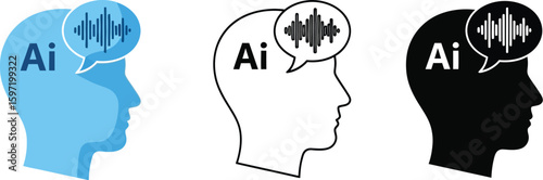 Understanding ai speech recognition technology artificial intelligence voice assistant concept vector