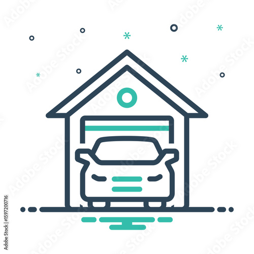 Mix icon for garage
