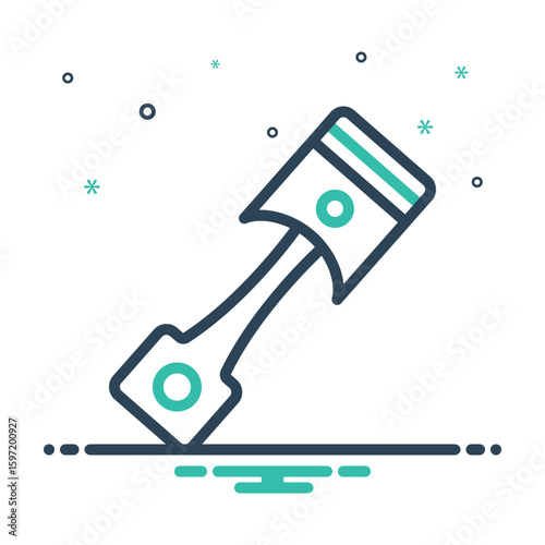 Mix icon for piston