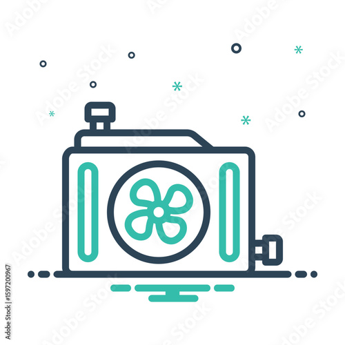 Mix icon for radiator