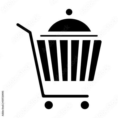Purchase Order Vector Glyph Icon Design