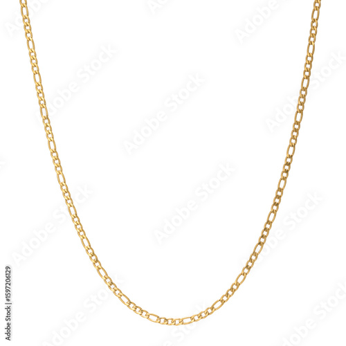 Golden Necklace Chain Round Shape On PNG Transparent Background. Cut-Out Clipping Path With Adobe Photoshop Pen Tool . PNG Transparent Necklace , PNG Chain , PNG Jewelry 