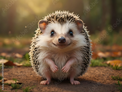 happy hedgehog