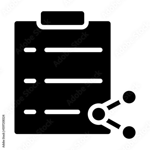 Shared Task Vector Glyph Icon Design