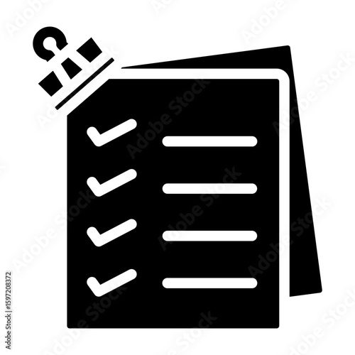 Duplicate Task Vector Glyph Icon Design