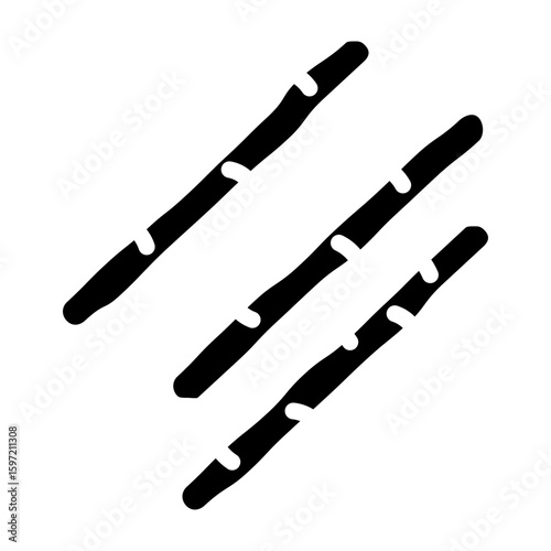 Breadsticks Vector Glyph Icon Design