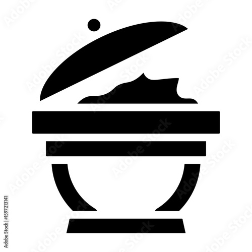 Buffet Vector Glyph Icon Design