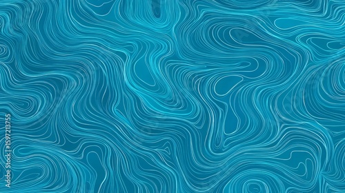 Abstract background with simple water texture. Blue summer seamless pattern