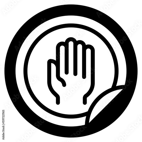 badge glyph icon