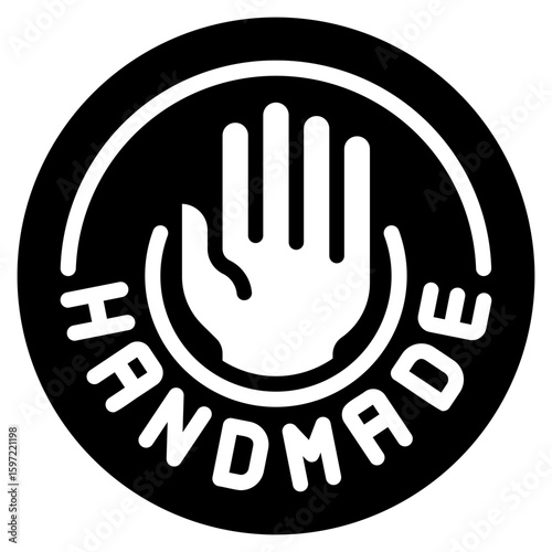 hand made glyph icon