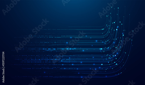 Abstract infographics visualization. Big data code representation. Futuristic network or business analytics. Graphic concept for your design.