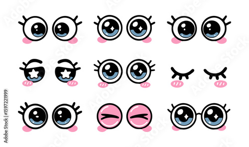 Hilarious Cartoon Eyes Set – Collection of Funny, Goofy, Silly, Expressive, Crazy, and Whacky Eyeball Designs for Comics, Animations, Stickers, Kids Art, and Creative Projects

