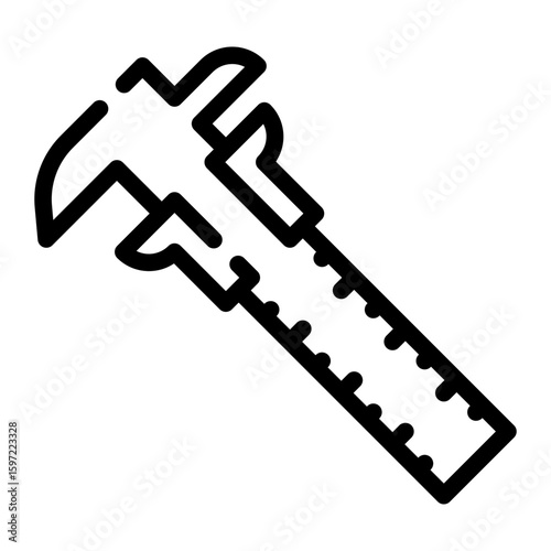 caliper line icon