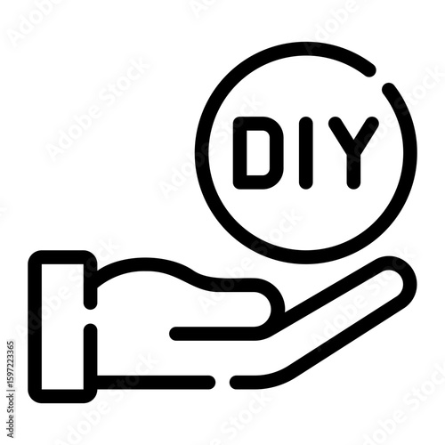 DIY line icon