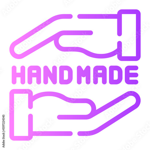 hands and gestures gradient icon