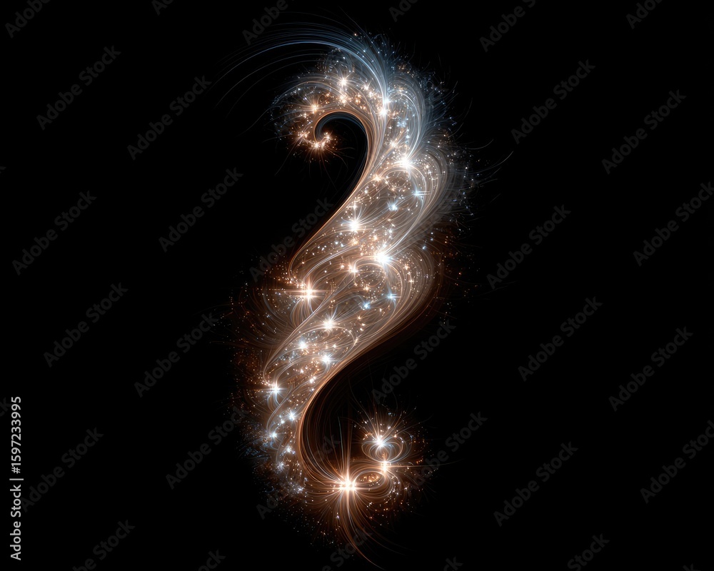 Naklejka premium Abstract Glowing Spiral Design